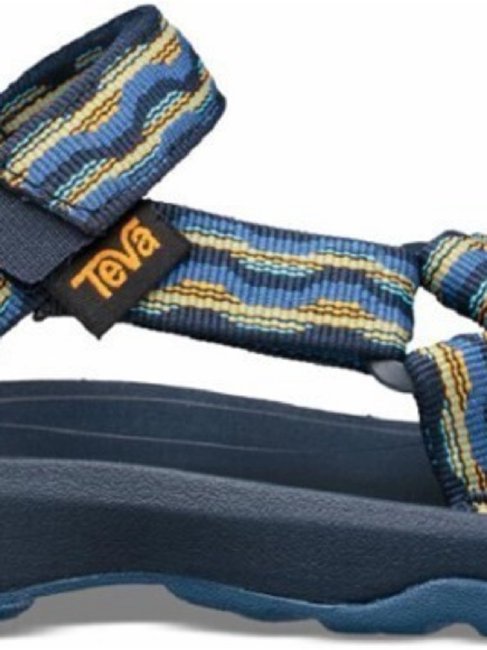 Teva little kid Multi-Blue Patterned Webbing Sandals